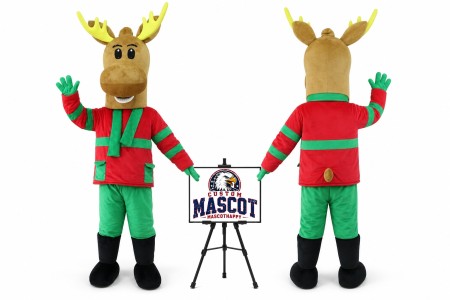 Christmas Deer Mascot Costume for Christmas Events
