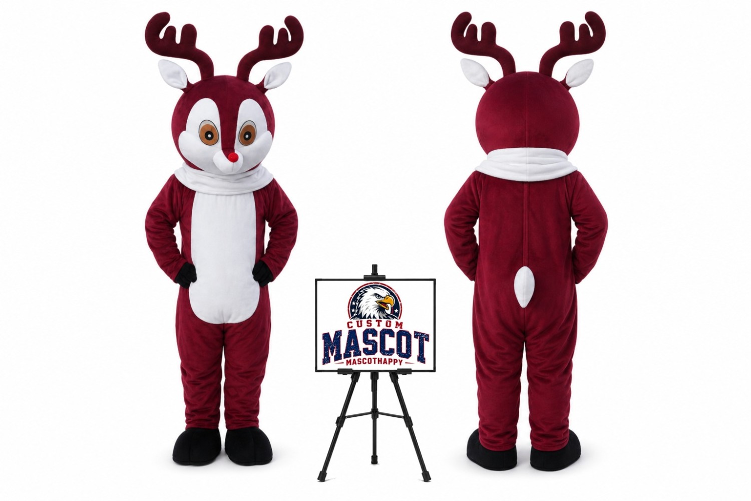 Christmas Deer Mascot Costume for Christmas Events Christmas Deer Mascot Costume for Christmas Events