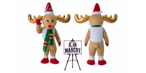 Christmas Deer Mascot Costume for Christmas Events Christmas Deer Mascot Costume for Christmas Events