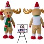 Christmas Deer Mascot Costume for Christmas Events