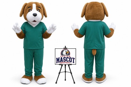 Christmas Dog Mascot Costume for Christmas Events