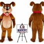 Christmas Dog Mascot Costume for Christmas Events