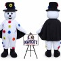 Christmas Flower Snowman Mascot Costume for Christmas Events