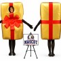 Christmas Gift Walking Mascot Costume for Christmas Events