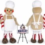 Christmas Gingerbread Cook Mascot Costume for Christmas Events