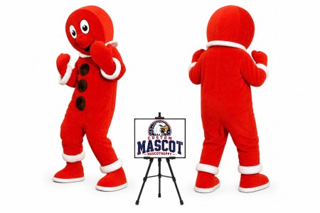 Christmas Gingerbread Mascot Costume for Christmas Events