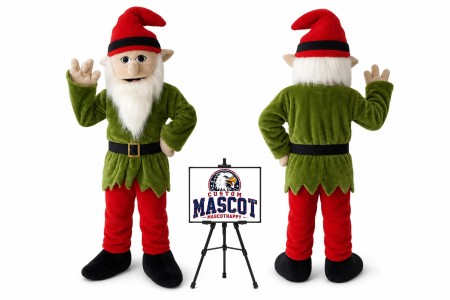 Christmas Gnome Elf Mascot Costume for Christmas Events