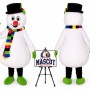 Christmas Mascot Adult Snowman Costume Mascot Costume for Christmas Events