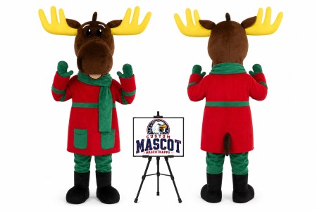 Christmas Moose Deer Mascot Costume for Christmas Events