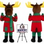 Christmas Moose Deer Mascot Costume for Christmas Events