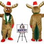 Christmas Moose Reindeer Mascot Costume for Christmas Events