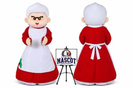 Christmas Mother Mascot Costume for Christmas Events