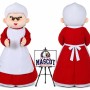 Christmas Mother Mascot Costume for Christmas Events