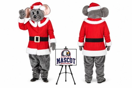 Christmas Mouse Mascot Costume for Christmas Events