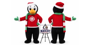 Christmas Penguin Mascot Costume for Christmas Events Christmas Penguin Mascot Costume for Christmas Events