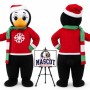Christmas Penguin Mascot Costume for Christmas Events
