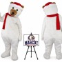 Christmas Polar Bear Mascot Costume for Christmas Events