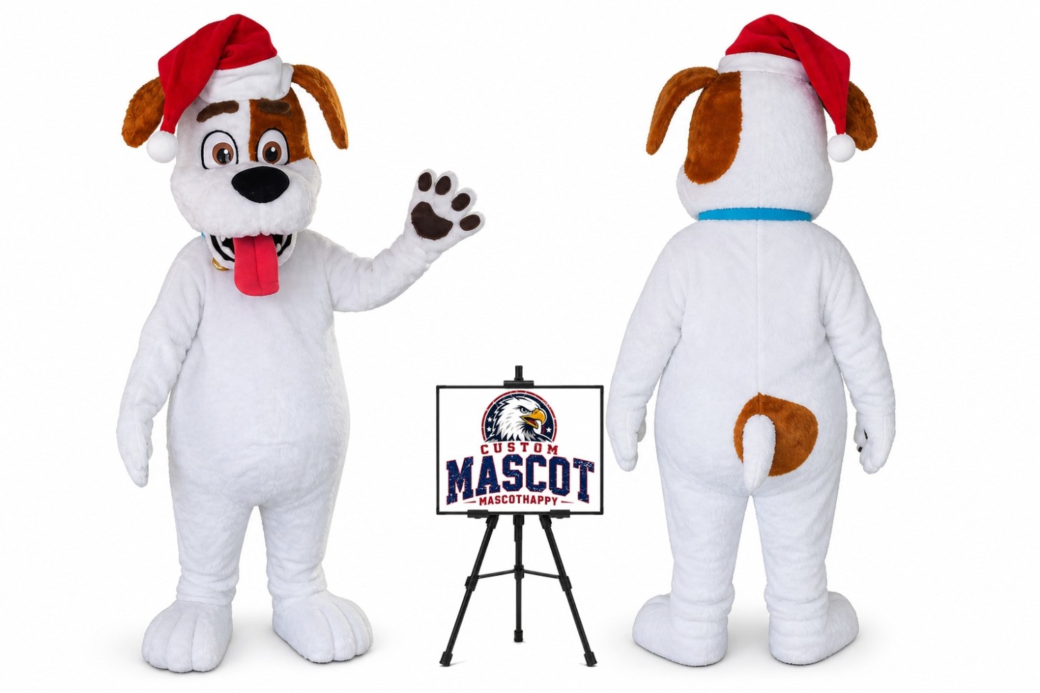 Christmas Puppy Mascot Costume for Christmas Events Christmas Puppy Mascot Costume for Christmas Events