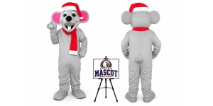 Christmas Rat Mascot Costume for Christmas Events Christmas Rat Mascot Costume for Christmas Events