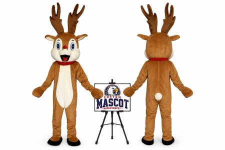 Christmas Nose Deer Mascot Costume for Christmas Events