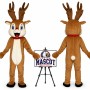 Christmas Nose Deer Mascot Costume for Christmas Events