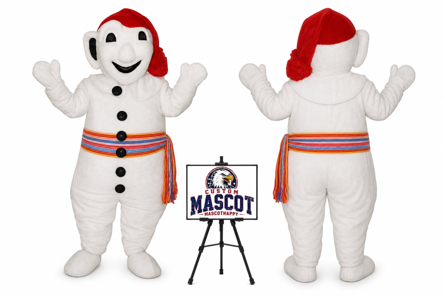 Christmas Snowman Mascot Costume for Christmas Events Christmas Snowman Mascot Costume for Christmas Events