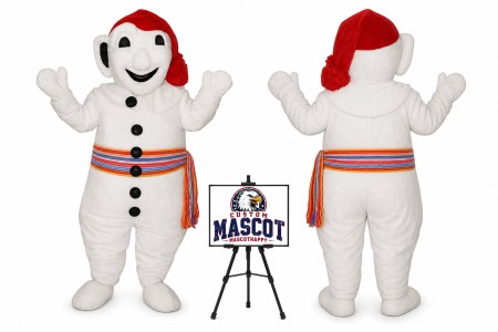 Christmas Snowman Mascot Costume for Christmas Events