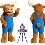 Christmas Reindeer Mascot Costume for Christmas Events