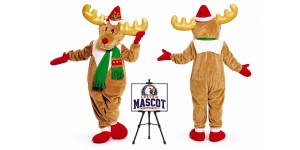 Christmas Reindeer Moose Mascot Costume for Christmas Events Christmas Reindeer Moose Mascot Costume for Christmas Events