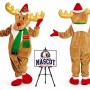 Christmas Reindeer Moose Mascot Costume for Christmas Events