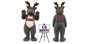 Christmas Reindeer Rudolf Mascot Costume for Christmas Events Christmas Reindeer Rudolf Mascot Costume for Christmas Events
