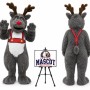 Christmas Reindeer Rudolf Mascot Costume for Christmas Events