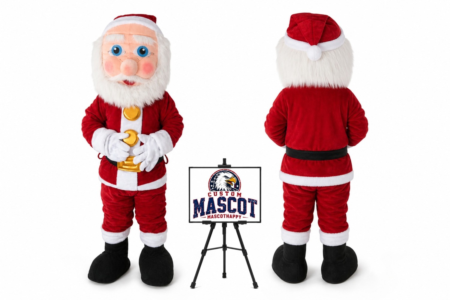 Christmas Santa Claus Mascot Costume for Christmas Events Christmas Santa Claus Mascot Costume for Christmas Events