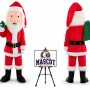 Christmas Santa Mascot Costume for Christmas Events