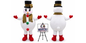 Christmas Snowman Mascot Costume for Christmas Events Christmas Snowman Mascot Costume for Christmas Events