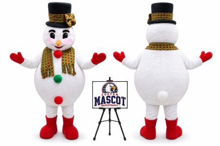 Christmas Snowman Mascot Costume for Christmas Events