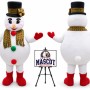 Christmas Snowman Mascot Costume for Christmas Events