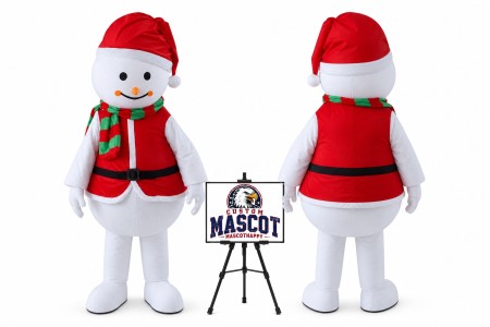 Christmas Snowman Mascot Costume for Christmas Events