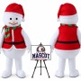 Christmas Snowman Mascot Costume for Christmas Events