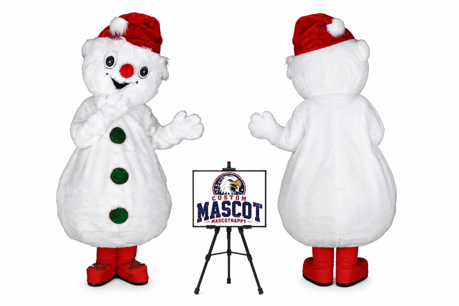 Christmas Snowman Mascot Costume for Christmas Events Christmas Snowman Mascot Costume for Christmas Events