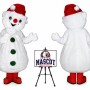 Christmas Snowman Mascot Costume for Christmas Events