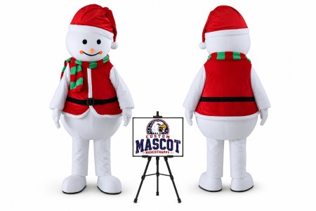 Christmas Snowman Mascot Costume for Christmas Events