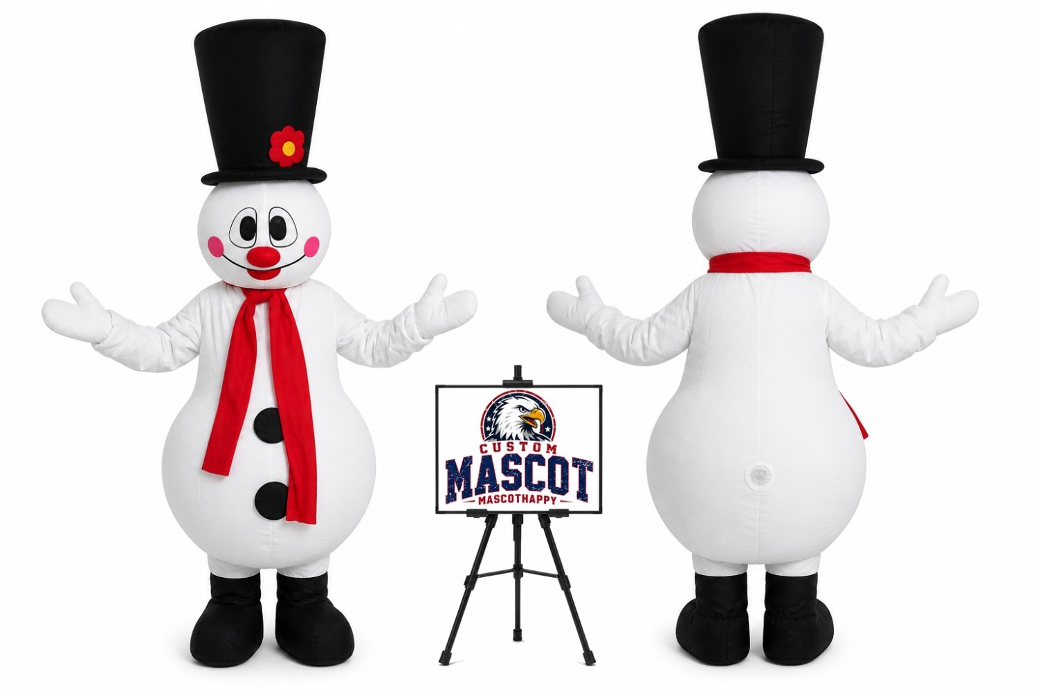 Christmas Snowman Mascot Costume for Christmas Events Christmas Snowman Mascot Costume for Christmas Events