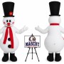 Christmas Snowman Mascot Costume for Christmas Events