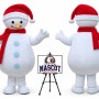 Christmas Snowman Mascot Costume for Christmas Events