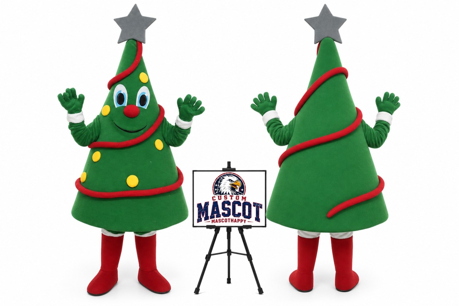 Christmas Tree Mascot Costume for Christmas Events Christmas Tree Mascot Costume for Christmas Events