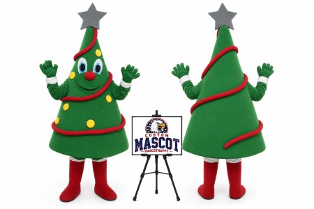 Christmas Tree Mascot Costume for Christmas Events