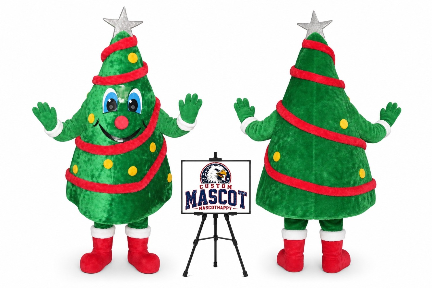 Christmas Tree Mascot Costume for Christmas Events Christmas Tree Mascot Costume for Christmas Events