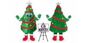 Christmas Tree Mascot Costume for Christmas Events Christmas Tree Mascot Costume for Christmas Events