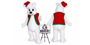 Christmas Bear Mascot Costume for Christmas Events Christmas Bear Mascot Costume for Christmas Events